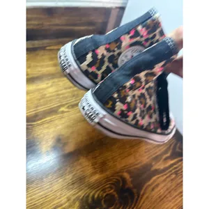 Converse Tan Cheetah Print Sneakers Size 5.5‎ thumbnail 4