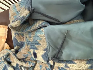 Vintage Braetan Southwestern Navajo Blanket Print Wool Blend Hooded Duffle Coat thumbnail 12