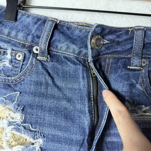 American Eagle Hi-Rise Festival Shorts Cotton Women Distressed Women's Size 4 thumbnail 5