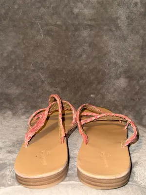 Universal Threads Women's Braided Strap Sandals Pink Size 9.5 thumbnail 3