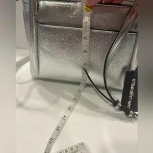 Karl Lagerfeld Paris Silver Crossbody / Shoulder Bag NWT thumbnail 5