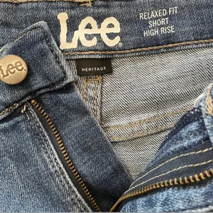 Lee High Rise Relaxed Fit Stretch Denim Jean cutoffs cut off shorts Blue 10 new thumbnail 8