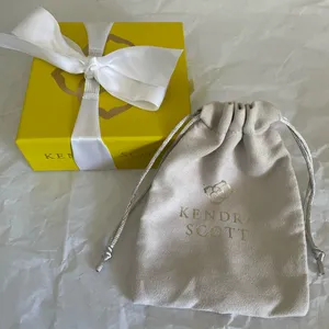Kendra Scott Yellow Jewelry Box with Cream Pouch thumbnail 1