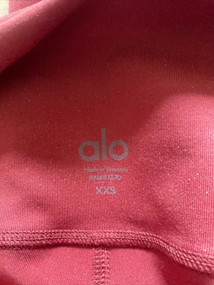 Alo Yoga Burgundy 7/8 Leggings XXS Activewear Loungewear Exercise Clothing thumbnail 4