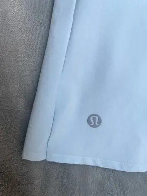 Lululemon Asymmetrical Pleated Tennis Skirt Powder Blue/white Pickleball Golf 10 thumbnail 6