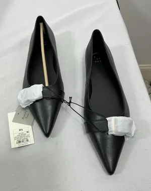 Womans New A New Day Valentina Slip On Flats Size 9.5 Black Buckle Accent thumbnail 1
