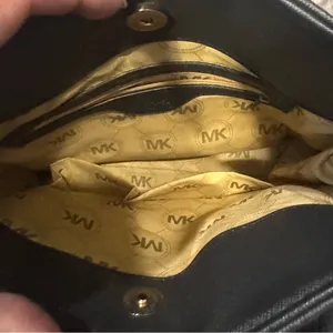 Michael Kors Black Satchel with Gold Accents thumbnail 5