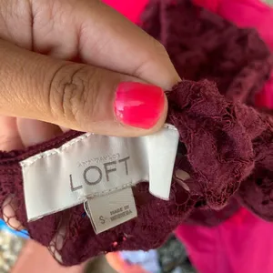 Woman’s laced top Red thumbnail 3