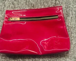 Yves Saint Laurent Glossy Red Cosmetic Bag thumbnail 1