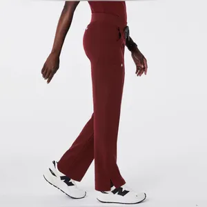 FIGS Burgundy Casma Three-Pocket Top & Kade Cargo Scrub Pants Set Size XL/XXL‎ thumbnail 7