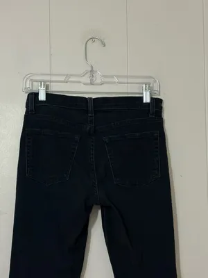 Reformation Stretch Button Fly High Rise Jeans Argentine Black 25 thumbnail 4