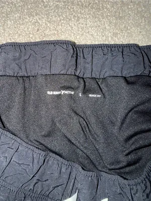Old Navy Black Athletic Shorts with White Trim thumbnail 3