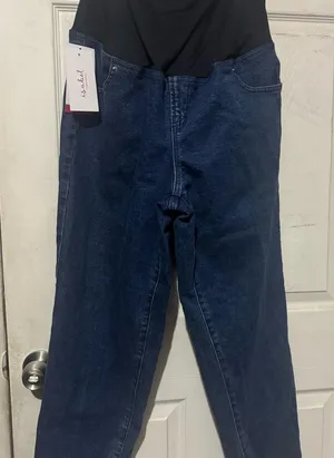 Isabel Maternity by Ingrid & Isabel Blue Straight Leg Jeans thumbnail 1