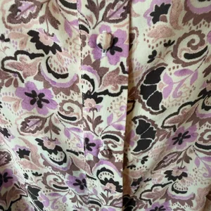 Z Supply EVEREVE Floral Midi Dress M Smocked Back Button Front Boho‎ Cottagecore thumbnail 4