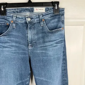 AG Adriano Goldschmied Women's Prima Ankle Cigarette Leg Jeans Size 29 Medium Wash Blue Denim thumbnail 10