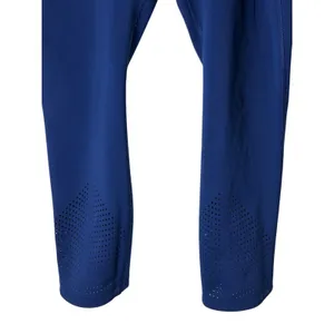 Nike Dri FIT Leggings Women Medium Blue Cropped Laser Cut Pockets‎ Athleisure thumbnail 5