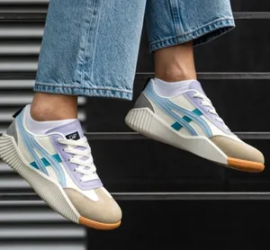 DF DE FLORANCE Cloudea™ women’s Sneakers Size 9.5 blue purple tan white thumbnail 1