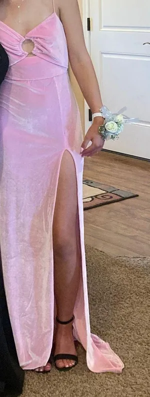 Lucy in the Sky Pink Prom Dress thumbnail 1