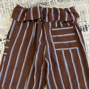 Free People come to play striped wide leg cropped pants thumbnail 8