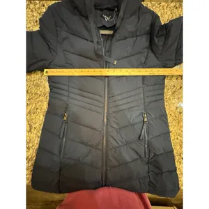 Lauren Ralph Lauren Hooded Puffer Jacket Navy Blue Size Small thumbnail 12