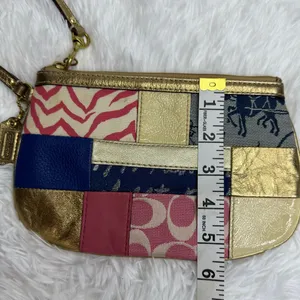 COACH Multicolor Patchwork wristlet thumbnail 7