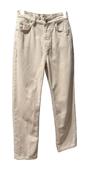 Reformation Jeans Womens 24” White Denim Amy High Rise Straight Leg thumbnail 1