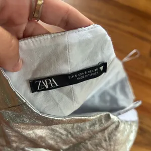 Zara Metallic Strapless Tank Top thumbnail 5