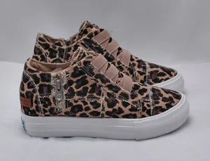 Jenn Ardor Womens Platform Sneakers Size 6 Leopard Print Distressed Y2K Street thumbnail 1