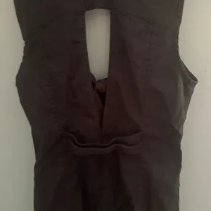 Free people black tie knot keyhole romper thumbnail 8