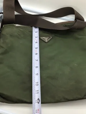 Authentic Vintage Prada Green Nylon Shoulder Bag | Serial 31 | As-Is thumbnail 11