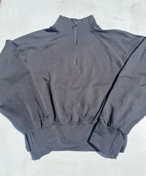 lululemon athletica Women's Black Half-Zip Sweater thumbnail 1
