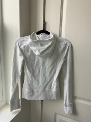 Aritzia TNA White Zip up Jacket thumbnail 2