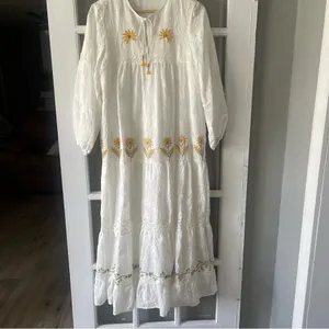 Zara Crochet Embroidered Dress Maxi‎ Bloggers Fav thumbnail 10