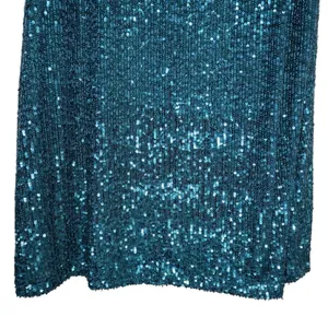 Cable & Gauge Womens M Short Sleeve Sequin Lined Mini Dress in Green NEW thumbnail 6