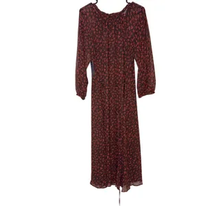 Melrose & Market Floral Long Sleeve Chiffon Maxi Dress thumbnail 2