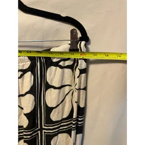 4th & Reckless Linen Blend Beach Pants Black and White Floral Print Size XXL thumbnail 5