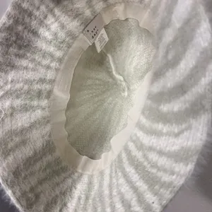 a new day Striped Fuzzy Bucket Hat in Sage and Cream thumbnail 2