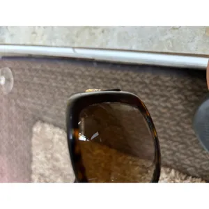 Versace Vintage Havana Tortoise Shell 4215 Polarized Womens Sunglasses and Case thumbnail 8