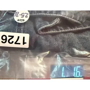 Unbranded‎ Barrel Leg Jeans Women Size 25-26 Faded Blue High Rise Wide Leg Denim thumbnail 6