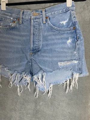 Agolde‎ 24 Parker long shorts Distressed Jean Shorts thumbnail 6