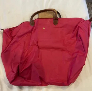 Longchamp Large Le Pliage Pink Weekender Bag thumbnail 1