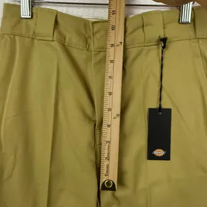 NWT Dickies Women Size 2R Cropped Cargo Pants Khaki Twill Utility Skate Workwear thumbnail 9