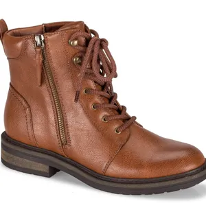 BareTraps Cognac Lace-Up Ankle Boot Size 9.5 thumbnail 1