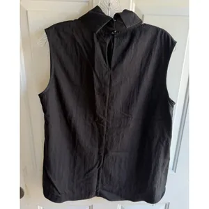 Commense NEW Women's M Black High Neck Sleeveless Business Career Blouse thumbnail 2
