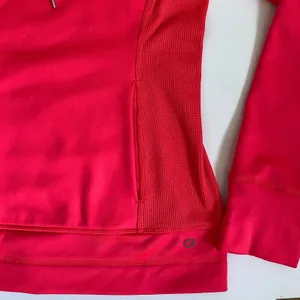 GapFit Womens XL Pink Red Full Zip Hoodie‎ Thumbhole Athletic Jacket Funnel Neck thumbnail 5