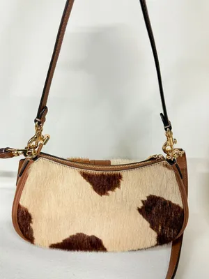 coach Ashton Mini Shoulder Bag In Haircalf With Cow Print cdx79 thumbnail 4