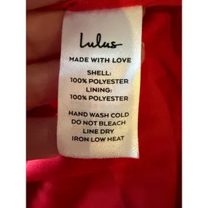 Lulus Chasing Desire Satin Jacquard Maxi Dress Women XL‎ Red Floral One Shoulder thumbnail 10