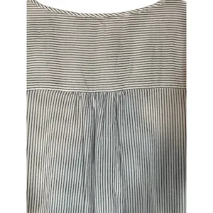 Max Studio White Striped Long Sleeve Button Bow Detail Blouse Women Sz L thumbnail 7