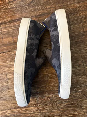 Rothy's The Original Slip On Sneaker‎ Womens 8.5 Blue Gray Camo Knit thumbnail 6