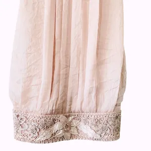 SUE WONG Crochet Blush Cocktail Mini Dress Size 0 thumbnail 8